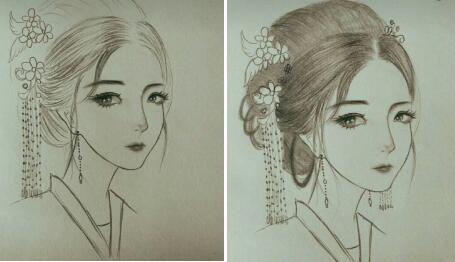二月二，電力作家坐家“戰(zhàn)疫”新作——觀美姬素描遙寄故鄉(xiāng)九妹