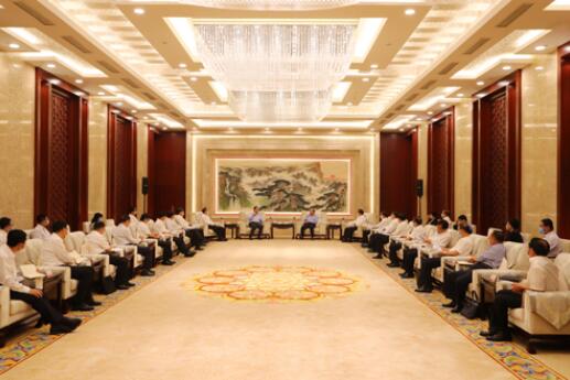 國家電網(wǎng)公司毛偉明、辛保安與山東省委書記劉家義、代省長李干杰會談