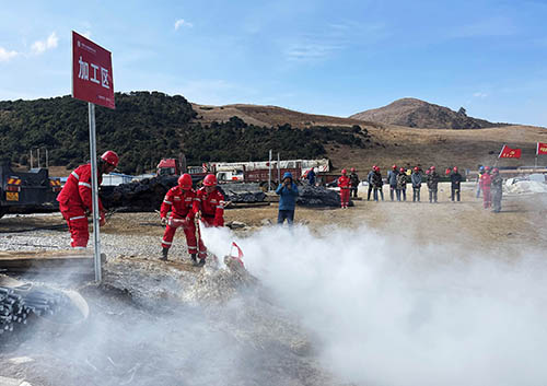 中國安能第二工程局四川涼山項目部開展防火、防汛、防地質(zhì)災(zāi)害綜合演練