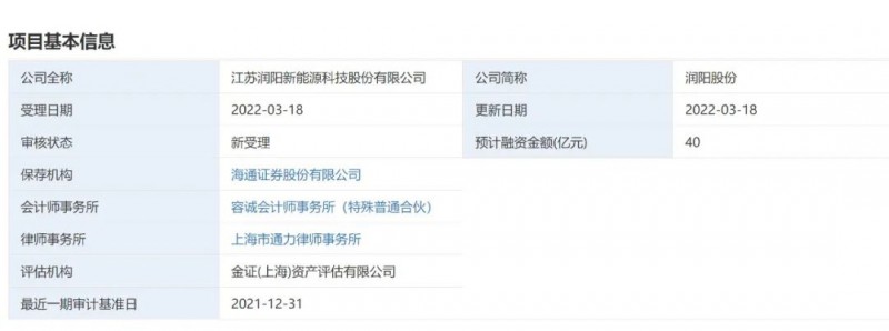 40億登錄科創(chuàng)板！潤(rùn)陽(yáng)股份擬募資投建5GW異質(zhì)結(jié)+5萬(wàn)噸多晶硅項(xiàng)目！