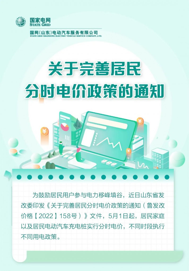 山東居民分時電價政策，5月1日開始執(zhí)行！