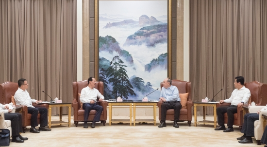 中國(guó)電建集團(tuán)公司黨委書記、董事長(zhǎng)丁焰章拜會(huì)福建省委書記尹力、省長(zhǎng)趙龍