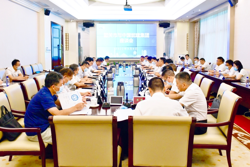 孫洪水與韶關(guān)市委書記、市長(zhǎng)陳少榮會(huì)談