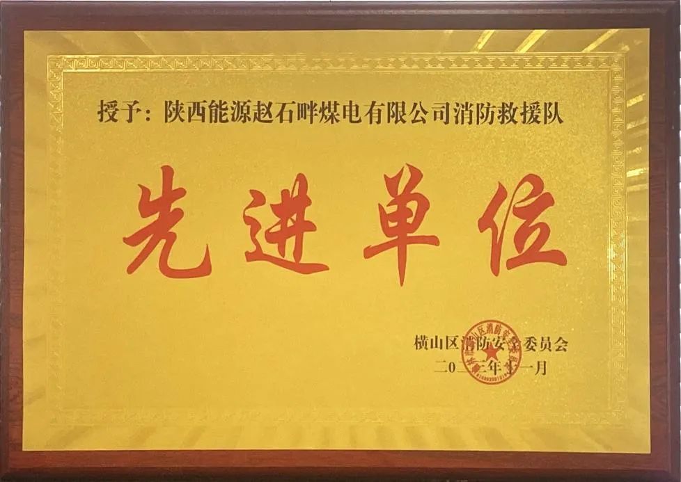優(yōu)秀！再續(xù)輝煌！陜投集團趙石畔煤電消防工作又獲表彰
