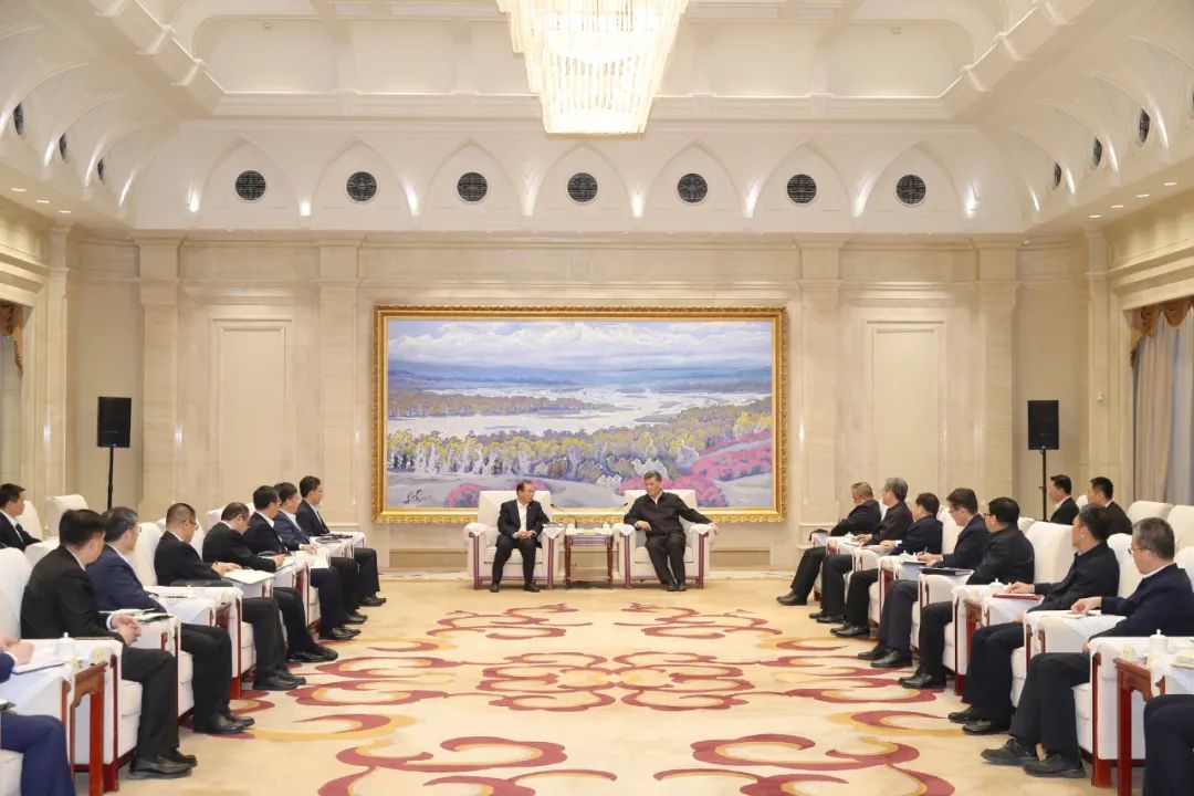 華電集團黨組書記、董事長江毅拜會新疆維吾爾自治區(qū)主要領導