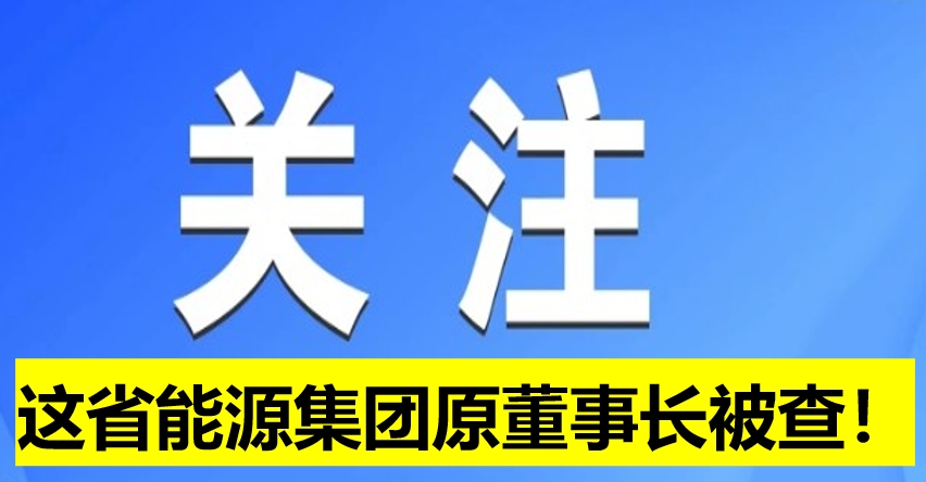 這省能源集團原董事長被查！