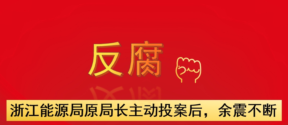 浙江能源局原局長主動投案后，余震不斷